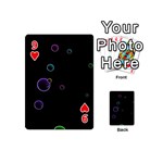 Bubble In Dark Playing Cards 54 Designs (Mini) Front - Heart9