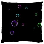 Bubble In Dark Large Cushion Case (One Side) Front