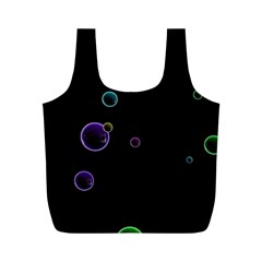 Bubble In Dark Full Print Recycle Bag (M)