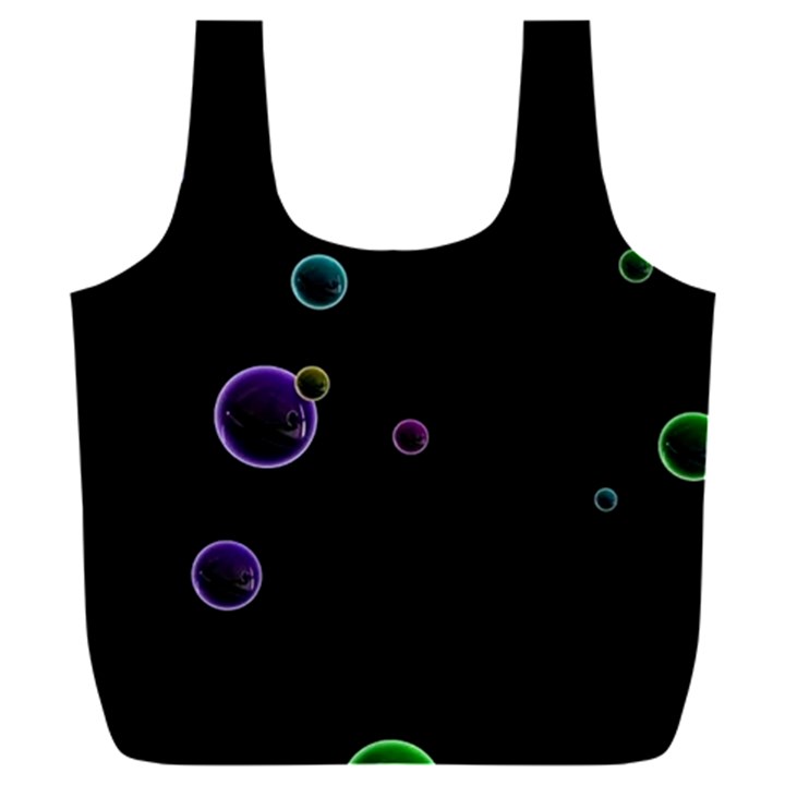 Bubble In Dark Full Print Recycle Bag (XXL)