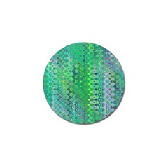 Boho Green Floral Print Golf Ball Marker (10 Pack) by SpinnyChairDesigns