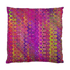 Boho Fuchsia Floral Print  Standard Cushion Case (two Sides) by SpinnyChairDesigns