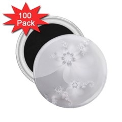 Wedding White Floral Print 2.25  Magnets (100 pack) 