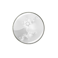 Wedding White Floral Print Hat Clip Ball Marker (10 pack)