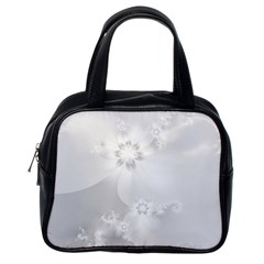 Wedding White Floral Print Classic Handbag (One Side)