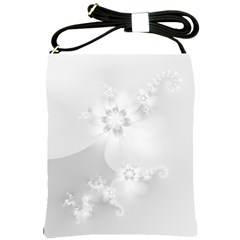 Wedding White Floral Print Shoulder Sling Bag