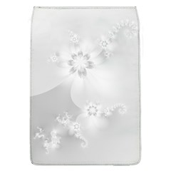 Wedding White Floral Print Removable Flap Cover (l) by SpinnyChairDesigns