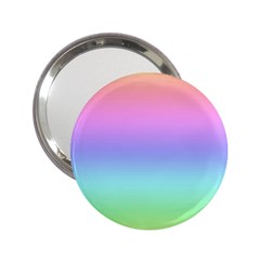 Pastel Rainbow Ombre Gradient 2 25  Handbag Mirrors by SpinnyChairDesigns