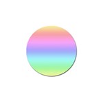 Pastel Rainbow Ombre Gradient Golf Ball Marker Front