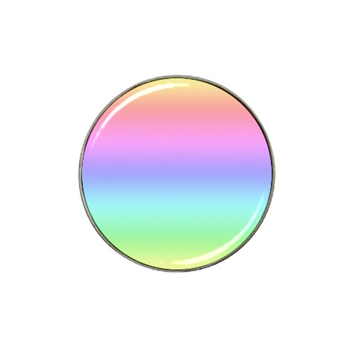 Pastel Rainbow Ombre Gradient Hat Clip Ball Marker