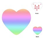 Pastel Rainbow Ombre Gradient Playing Cards Single Design (Heart) Front