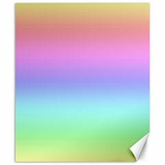 Pastel Rainbow Ombre Gradient Canvas 20  X 24  by SpinnyChairDesigns