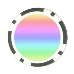 Pastel Rainbow Ombre Gradient Poker Chip Card Guard by SpinnyChairDesigns