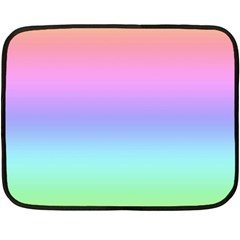 Pastel Rainbow Ombre Gradient Fleece Blanket (mini) by SpinnyChairDesigns