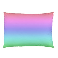 Pastel Rainbow Ombre Gradient Pillow Case (two Sides) by SpinnyChairDesigns