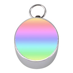 Pastel Rainbow Ombre Gradient Mini Silver Compasses by SpinnyChairDesigns