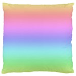 Pastel Rainbow Ombre Gradient Large Flano Cushion Case (One Side) Front