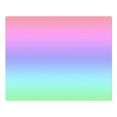 Pastel Rainbow Ombre Gradient Double Sided Flano Blanket (large)  by SpinnyChairDesigns