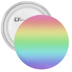 Pastel Rainbow Diamond Pattern 3  Buttons