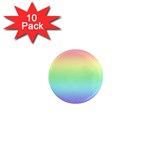 Pastel Rainbow Diamond Pattern 1  Mini Magnet (10 pack)  Front