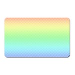 Pastel Rainbow Diamond Pattern Magnet (Rectangular) Front