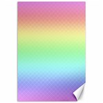 Pastel Rainbow Diamond Pattern Canvas 12  x 18  11.88 x17.36  Canvas - 1