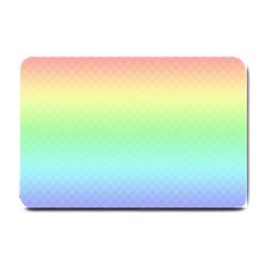 Pastel Rainbow Diamond Pattern Small Doormat  by SpinnyChairDesigns