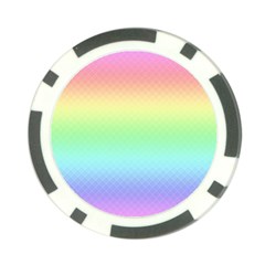 Pastel Rainbow Diamond Pattern Poker Chip Card Guard by SpinnyChairDesigns