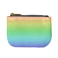 Pastel Rainbow Diamond Pattern Mini Coin Purse by SpinnyChairDesigns