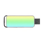 Pastel Rainbow Diamond Pattern Portable USB Flash (Two Sides) Front