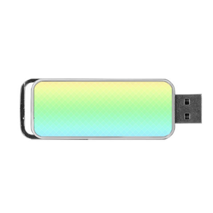 Pastel Rainbow Diamond Pattern Portable USB Flash (Two Sides)