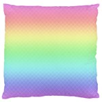 Pastel Rainbow Diamond Pattern Large Flano Cushion Case (One Side) Front