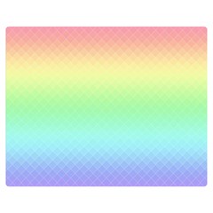 Pastel Rainbow Diamond Pattern Double Sided Flano Blanket (Medium) 