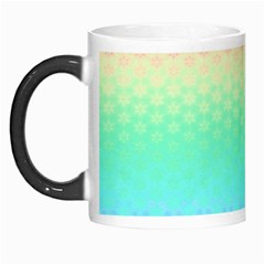 Rainbow Floral Ombre Print Morph Mugs by SpinnyChairDesigns