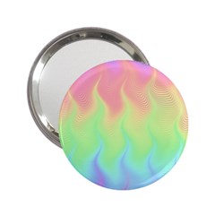 Pastel Rainbow Flame Ombre 2 25  Handbag Mirrors by SpinnyChairDesigns