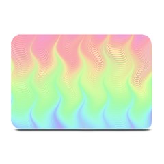 Pastel Rainbow Flame Ombre Plate Mats by SpinnyChairDesigns