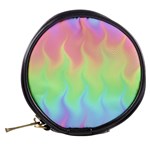 Pastel Rainbow Flame Ombre Mini Makeup Bag Back