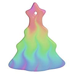 Pastel Rainbow Flame Ombre Ornament (christmas Tree) 