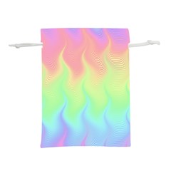 Pastel Rainbow Flame Ombre Lightweight Drawstring Pouch (l) by SpinnyChairDesigns