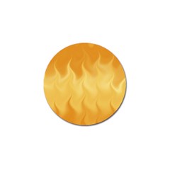 Gold Flame Ombre Golf Ball Marker by SpinnyChairDesigns