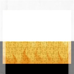 Gold Flame Ombre Rectangular Jigsaw Puzzl by SpinnyChairDesigns