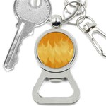 Gold Flame Ombre Bottle Opener Key Chain Front