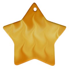 Gold Flame Ombre Star Ornament (two Sides) by SpinnyChairDesigns