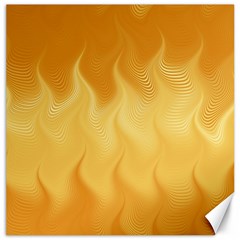 Gold Flame Ombre Canvas 12  X 12  by SpinnyChairDesigns