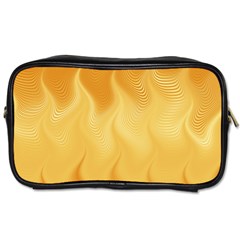 Gold Flame Ombre Toiletries Bag (one Side) by SpinnyChairDesigns