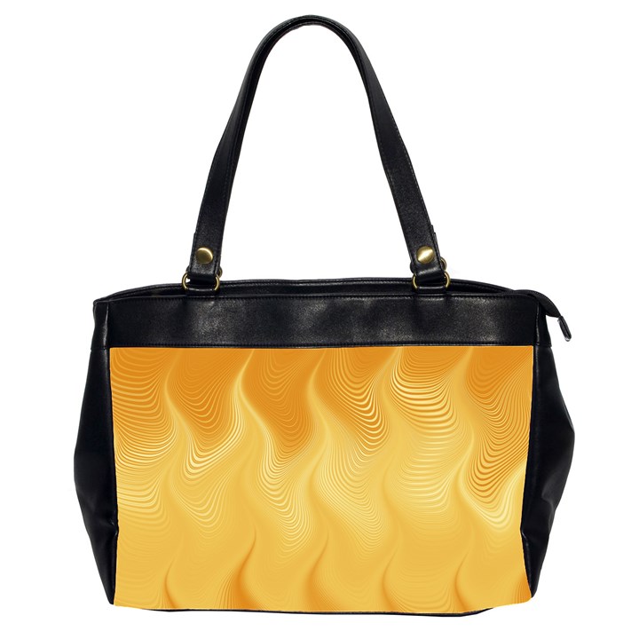 Gold Flame Ombre Oversize Office Handbag (2 Sides)