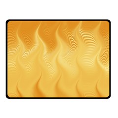 Gold Flame Ombre Fleece Blanket (small) by SpinnyChairDesigns