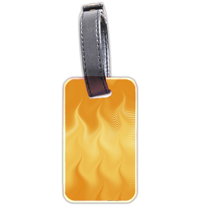 Gold Flame Ombre Luggage Tag (two sides)