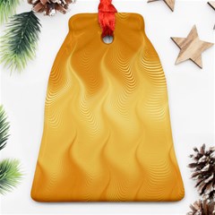 Gold Flame Ombre Ornament (bell) by SpinnyChairDesigns