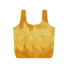 Gold Flame Ombre Full Print Recycle Bag (s) by SpinnyChairDesigns